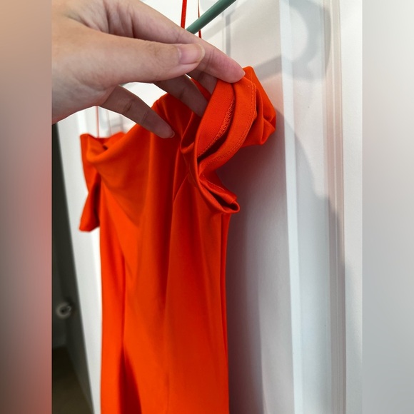 Zara Orange Mini Dress Size Small - Picture 7 of 10
